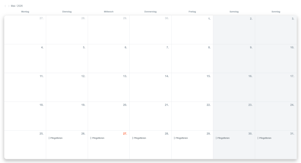 Terminkalender screenshot