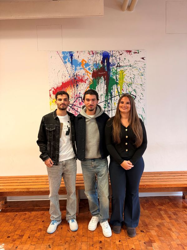 Schülersprecher des Edurad-Spranger-Schule 2026 v.r Mohamed Sharifi, Luka Puzjak und Pauline Geiser